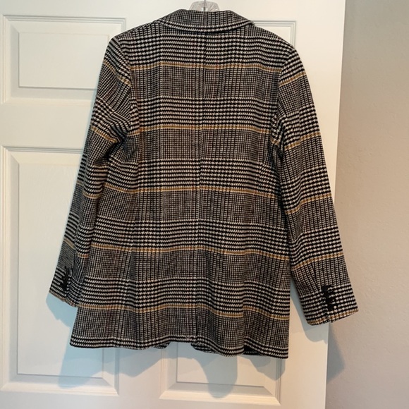 LOFT Plaid Modern Blazer - Picture 5 of 9